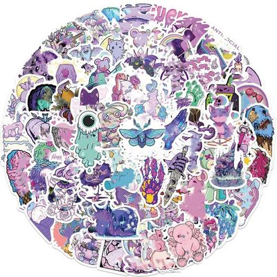 150PCS Pastel Gothic Stickers,Cute Horror Decals Adults Teens Gifts,Vinyl Waterproof Gothic Stickers for Water Bottle Laptop Phone Skateboard Luggage