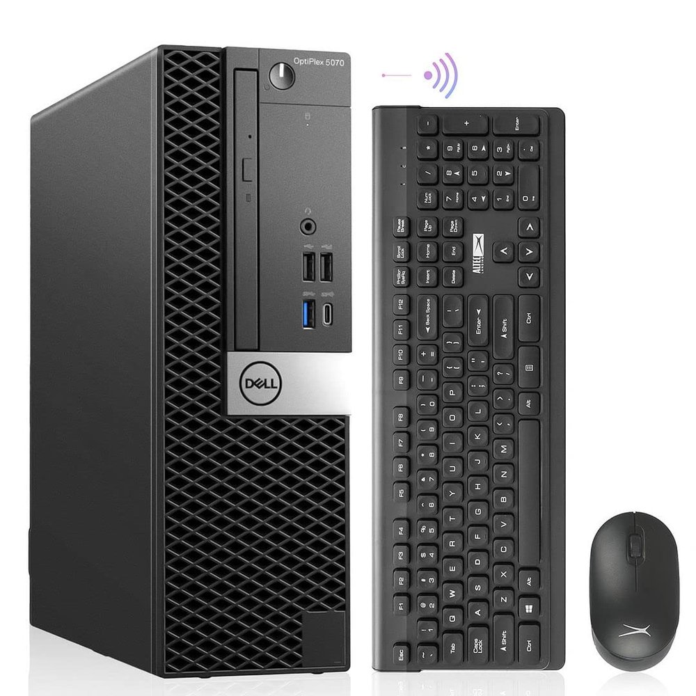 Dell OptiPlex 5070 Desktop Computers Windows 11 Pro,8 Core i7 9700 up to 4.7GHz,16GB DDR4,512GB M.2 NVMe SSD,Intel Wireless Wi-Fi 6E AX210 & Bluetooth 5.2, HDMI Adapter (Renewed)