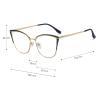 helena Metal Chic Style Reading Glasses for Women Blue Light Blocking Cute cat eye Computer Clear Lens Readers Spring Hinge (black, 1, multiplier_x) view 3