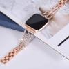 Metal bands Compatible with Fitbit Versa 3Versa 2Versa Bands Women,Adjustable Diamond Metal Elegant style Strap Replacement Compatible with Fitbit Versa 3Sense Women (versa 3, Rose Gold) view 2