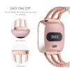 Metal bands Compatible with Fitbit Versa 3Versa 2Versa Bands Women,Adjustable Diamond Metal Elegant style Strap Replacement Compatible with Fitbit Versa 3Sense Women (versa 3, Rose Gold) view 3