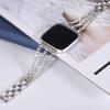 Metal bands Compatible with Fitbit Versa 3Versa 2Versa Bands Women,Adjustable Diamond Metal Elegant style Strap Replacement Compatible with Fitbit Versa 3Sense Women (versa 2/versa, Silver) view 3