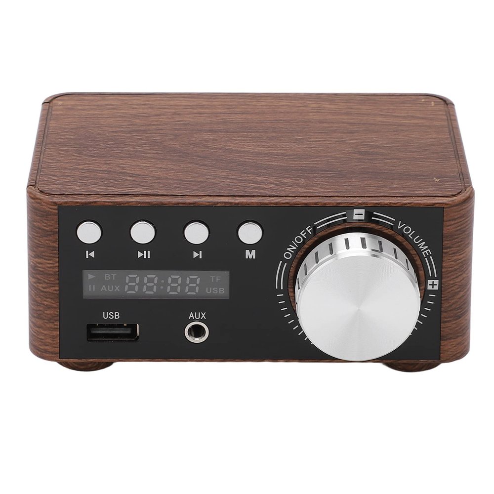 2 Channel Power Amplifier Mini 5.0 Stereo Digital Amplifier 50W 50W HiFi with USB 3.5mm Input for Mobile Phones Computers Tablets