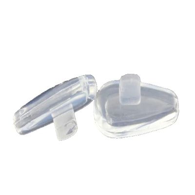 Caulo Airbag Clip On Nose Pads Compatible w Oakley Glasses Sunglasses OX5087 OX5113 OX5120 OX3127 OX3204 OX3222 OX5119 OX5122 OX5094 OO6005 OO4145 OO4147 etc (Clear - 1 Pair)