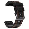 Abanen Quick Fit Watch Bands for Garmin Feinx 8 / epix Pro/Tactix 8 (51mm), Fiber Leather with Silicone Lining Stitches Soft Sweat-proof Strap for Enduro,Tactix Delta,Fenix 7X /6X/5X (Black) view 1