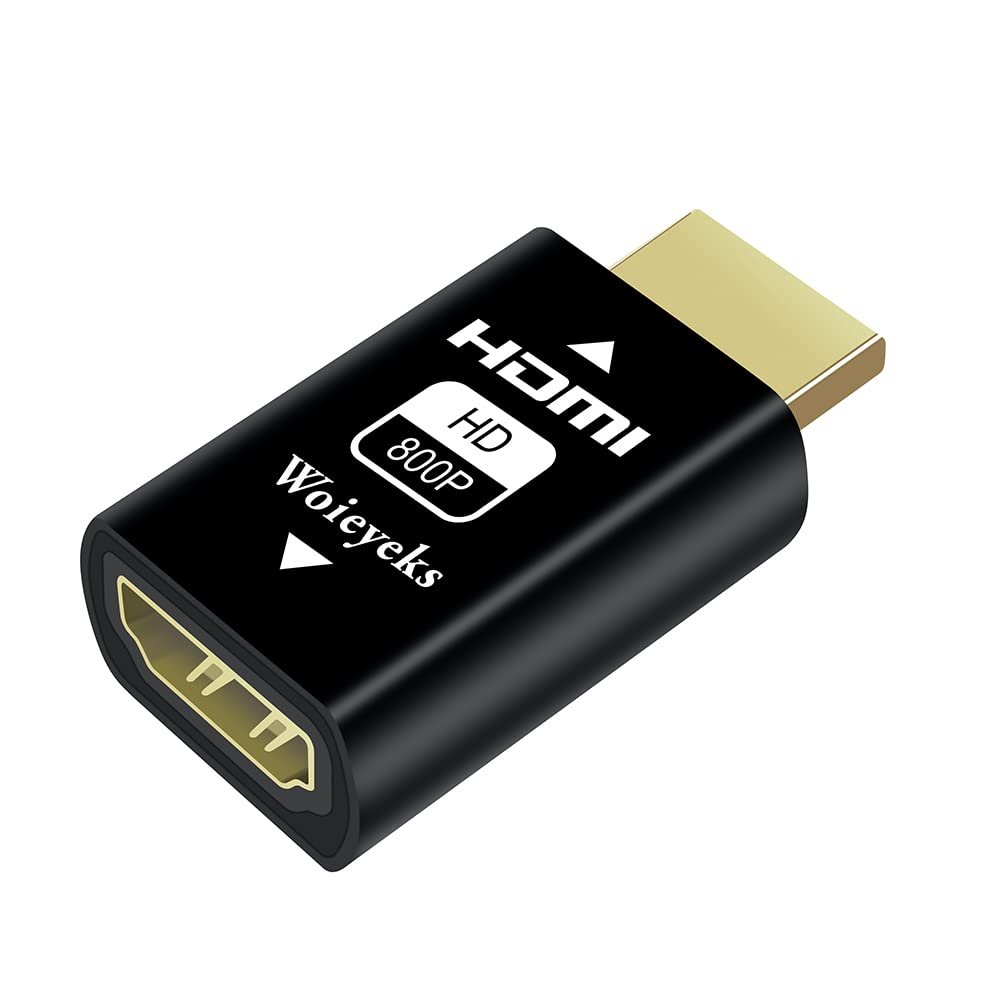 Woieyeks HDMI edid Emulator passthrough -1280x800@60Hz Default Resolution-HD MI Dummy Plug Headless Ghost Display Emulator for HDMI Switches/Extender/AV Receiver/Video Splitters etc