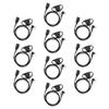 LSENG D-Type 2 Pin Two Way Radio Earpiece with Microphone and PTT Compatible Motorola Radio CP200 CP200d GP2000 CLS1110 CLS1410 CLS1413 CLS1450 (10 Pack) view 1