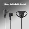 LSENG D-Type 2 Pin Two Way Radio Earpiece with Microphone and PTT Compatible Motorola Radio CP200 CP200d GP2000 CLS1110 CLS1410 CLS1413 CLS1450 (10 Pack) view 3
