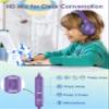 Nabevi Headphones for Kids for School, Kids Headphones with Microphone, Sharing Function, 85dB/94dB Safe Volume Limit, HD Sound, Over Ear Kid Headphone for School, On-line Study, Travel, Purple view 4