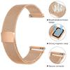 Amzpas Metal Bands for Amazfit Bip U Pro/ Bip U/ Bip 3 Pro/ Bip 3/ Bip S / Bip S Lite/ Bip Lite, 20mm Adjustable Stainless Steel Replacement Strap with Magnetic Buckle, Breathable Quick-Release Wristband for Women Men view 2