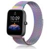 Amzpas Metal Bands for Amazfit Bip U Pro/ Bip U/ Bip 3 Pro/ Bip 3/ Bip S / Bip S Lite/ Bip Lite, 20mm Adjustable Stainless Steel Replacement Strap with Magnetic Buckle, Breathable Quick-Release Wristband for Women Men view 1