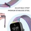 Amzpas Metal Bands for Amazfit Bip U Pro/ Bip U/ Bip 3 Pro/ Bip 3/ Bip S / Bip S Lite/ Bip Lite, 20mm Adjustable Stainless Steel Replacement Strap with Magnetic Buckle, Breathable Quick-Release Wristband for Women Men view 3
