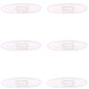 Caulo Silicon Rubber Clip On Nose Pads Compatible w Oakley Glasses Sunglasses OX5087 OX5113 OX5120 OX3127 OX3204 OX3222 OX5119 OX5122 OX5094 OO6005 OO4145 OO4147 etc (Clear - 3 Pairs) view 1