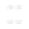 Caulo Silicon Rubber Clip On Nose Pads Compatible w Oakley Glasses Sunglasses OX5087 OX5113 OX5120 OX3127 OX3204 OX3222 OX5119 OX5122 OX5094 OO6005 OO4145 OO4147 etc (Clear - 2 Pairs) view 1