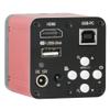 1080P HDMI USB Industrial Electronic Digital Video Microscope Camera & 500X C-Mount Lens Whit 56-LED Adjustable Ring Light view 2