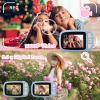 Kids Instant Camera, Mijiaowatch 12MP/1080P Kids Digital Print Camera with 3.5 Inch Cameras for Kids 32GB TF Card, Kids Gift Toys for Ages 3-14 (Blue) view 3