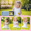 Kids Instant Camera, Mijiaowatch 12MP/1080P Kids Digital Print Camera with 3.5 Inch Cameras for Kids 32GB TF Card, Kids Gift Toys for Ages 3-14 (Blue) view 4
