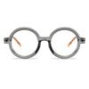 bullabulling Retro round Reading Glasses For Women Blue Light Blocking Oversized Eyeglass Frames Large lens (gray, 1.50, multiplier_x) view 2