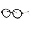 bullabulling Retro round Reading Glasses For Women Blue Light Blocking Oversized Eyeglass Frames Large lens (black white, 4.0, multiplier_x) view 1