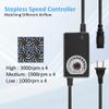 120mmx4 480mm Adjustable Computer PC Vent Fans 3-12V Speed Controller for Flexible Arrange Chicken Coop Rack Space Window Wall Cabinet Server Mining Rig Exhaust Cooling view 2