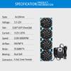 120mmx4 480mm Adjustable Computer PC Vent Fans 3-12V Speed Controller for Flexible Arrange Chicken Coop Rack Space Window Wall Cabinet Server Mining Rig Exhaust Cooling view 3