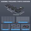 120mmx4 480mm Adjustable Computer PC Vent Fans 3-12V Speed Controller for Flexible Arrange Chicken Coop Rack Space Window Wall Cabinet Server Mining Rig Exhaust Cooling view 4