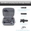 Flyekist Travel Case for DJI OM 6 - Portable Storage Bag Hardshell Carrying Case Fits DJI Osmo Mobile 6 Smartphone Gimbal Stabilizer and Accessories(Grey) view 2