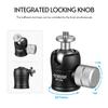 Andoer MT-04 Mini Ball Head 360 Degree Panoramic Ball Head with Standard 1/4 Screw for DSLR Camera Mounting Light Stand Tripod Monopod Professional Photography Accessories view 3