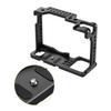 Andoer Professional Video Accessories Full Frame Camera Cage Aluminum Alloy Camera Case Bracket with Extension Thread Holes Cold Shoe Mount Filming Equipment Compatible with Panasonic S1H Cameras view 2