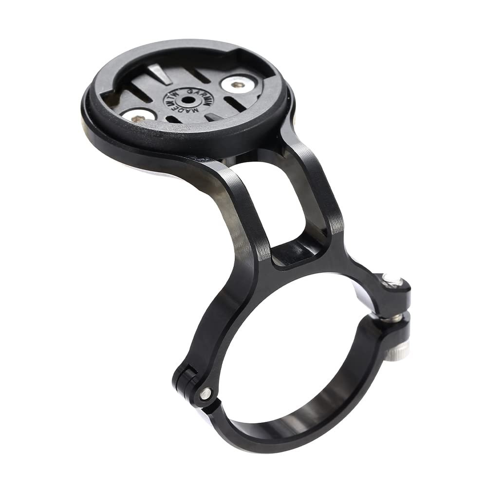 Cestbon Mountain Bike Mount for Garmin Edge Wahoo Elemnt Bryton Rider Stages Dash Hammerhead Karoo, Bike Stem Mount for Handlebar 31.8mm(Black)