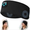 Perytong Sleep Headphones Bluetooth Wireless Sports Headband, Long Playtime Lightweight Headphones Hi-Fi Stereo Ergonomic ASMR Sleep Headphone Cool Gadget Gift for Men Women Black view 1