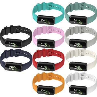 (3 Pack) Bands Straps Intended for Fitbit Inspire 3 Health & Fitness Tracker, Colorful Comfortable Flexible Silicone Band Rubber Strap Wristbands Sports Accessories for Inspire 3 (Small, All 10 Colors)