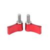 FEICHAO CNC Handle Screw Adjustable Single Wing M5*12 Screws for SLR Photographic Accessory Connection Reinforcement Compatible with GoPro 10 Action Camera (2 PCS,Red) view 1