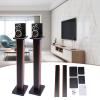 2pcs 36 inchBookshelf Speaker Stand Surround Sound Home Theater Speaker Column Holder, Wooden Home Audio Stand Rosewood Wood Grain Color view 3