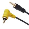 Traovien 3.5mm to RCA Cable, 6FT Gold Plated 3.5mm 1/8 inch Mono TS Male Plug to RCA Male 90 Degree Angle Audio Video Cable view 3