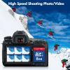 INDMEM SD Card 8GB 2 Pack UHS-I U1 Class 10 8G SDHC Flash Memory Card Compatible with Digital Camera, Computer, Trail Cameras view 3