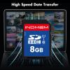 INDMEM SD Card 8GB 2 Pack UHS-I U1 Class 10 8G SDHC Flash Memory Card Compatible with Digital Camera, Computer, Trail Cameras view 4