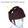Thick Protection Helmet for Elderly Youth Kids Adults,Head Protection for Elderly Falls,Soft Helmet for Epilepsy Seizures Prevent Head Injuries,Safety Bump Cap,for Home Gardening (Coffee Cloth Inner) view 3