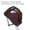 Thick Protection Helmet for Elderly Youth Kids Adults,Head Protection for Elderly Falls,Soft Helmet for Epilepsy Seizures Prevent Head Injuries,Safety Bump Cap,for Home Gardening (Coffee Cloth Inner) view 4