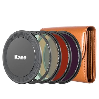 Kase 82mm Wolverine Magnetic ND & CPL Filters Kit Includes CPL + ND1000 + Soft GND0.9 + Magnetic Lens Cap + Filter Bag,Shockproof Tempered Optical Glass & HD Multi Coated Filter