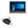BoxWave Smart Gadget Compatible with HP Notebook (14-dq1045cl) - AllReader SD Card Reader, microSD Card Reader SD Compact USB - Jet Black view 1