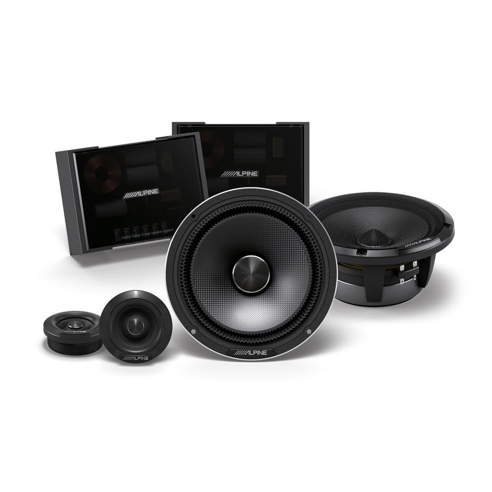 Alpine HDZ-65CS Status Hi-Res Series 6-1/2" 2-Way Slim-fit Component Speaker System