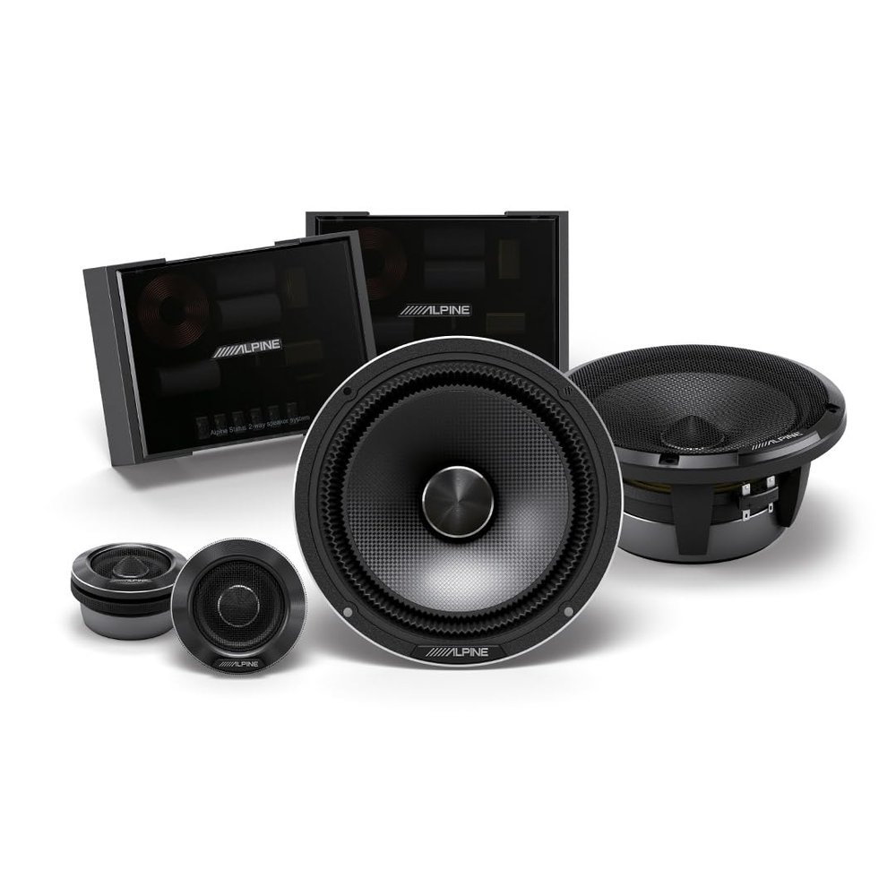 Alpine HDZ-65C Status Hi-Res Series 6-1/2" 2-Way Component Speaker System