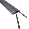 Cable Man 3-Channel Residential Cord Protector and Cable Organizer with Connectors, 6 Foot, Black view 2