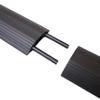Cable Man 3-Channel Residential Cord Protector and Cable Organizer with Connectors, 6 Foot, Black view 3