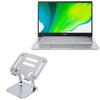 BoxWave Stand and Mount Compatible with Acer Swift 3 (SF314-59) - Executive VersaView Laptop Stand, Ergonomic Adjustable Viewing Angle Metallic Riser - Metallic Silver view 1