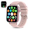 PJYUBVOR 1.9" Smart Watch for Women - Bluetooth Call Fitness Tracker with Heart Rate/Sleep Monitor/Menstrual Reminder, DIY Watch Face Waterproof Smartwatch Compatible with Android iPhone (Pink) view 1