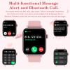 PJYUBVOR 1.9" Smart Watch for Women - Bluetooth Call Fitness Tracker with Heart Rate/Sleep Monitor/Menstrual Reminder, DIY Watch Face Waterproof Smartwatch Compatible with Android iPhone (Pink) view 2