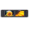 FEELWORLD D71 Plus-H Dual 7 Inch 3RU Broadcast Rack Mount Monitor with Waveform LUT IPS 1920x1200 HD LCD Screen HDMI AV Input and Output view 1