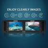 FEELWORLD D71 Plus-H Dual 7 Inch 3RU Broadcast Rack Mount Monitor with Waveform LUT IPS 1920x1200 HD LCD Screen HDMI AV Input and Output view 3